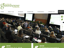 Tablet Screenshot of canadiangreenhouseconference.com
